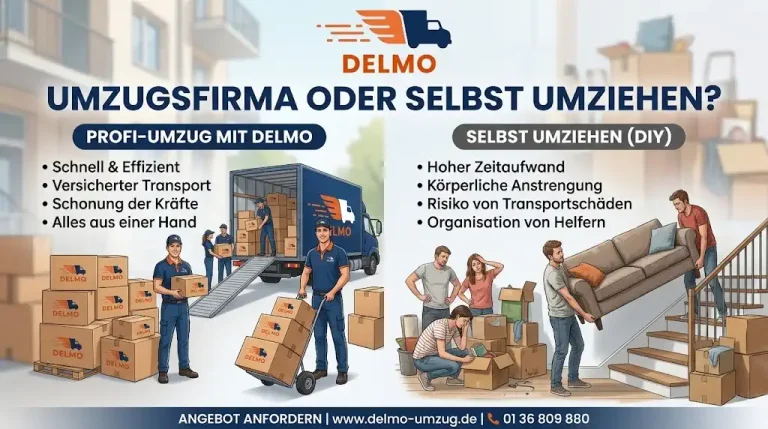 Umzugsfirma oder selbst umziehen im direkten Vergleich
