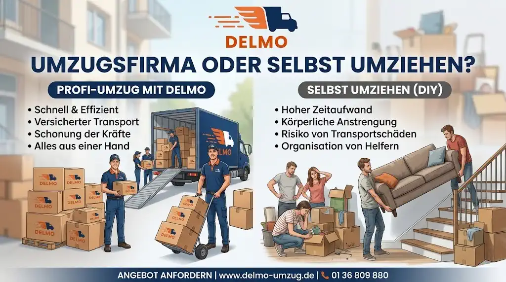 Umzugsfirma oder selbst umziehen?